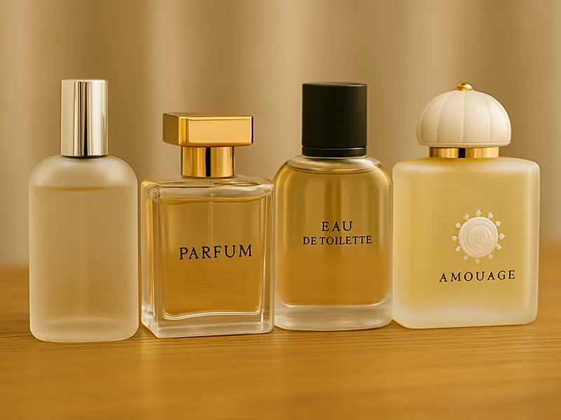 عطر، ادکلن، ادوتویلت و ادوپرفیوم